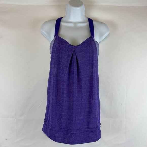 Lululemon Rest Less Tank 8 Heathered Wee Stripe Bruised Berry Purple - Picture 3 of 13